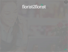 Tablet Screenshot of florist2florist.com